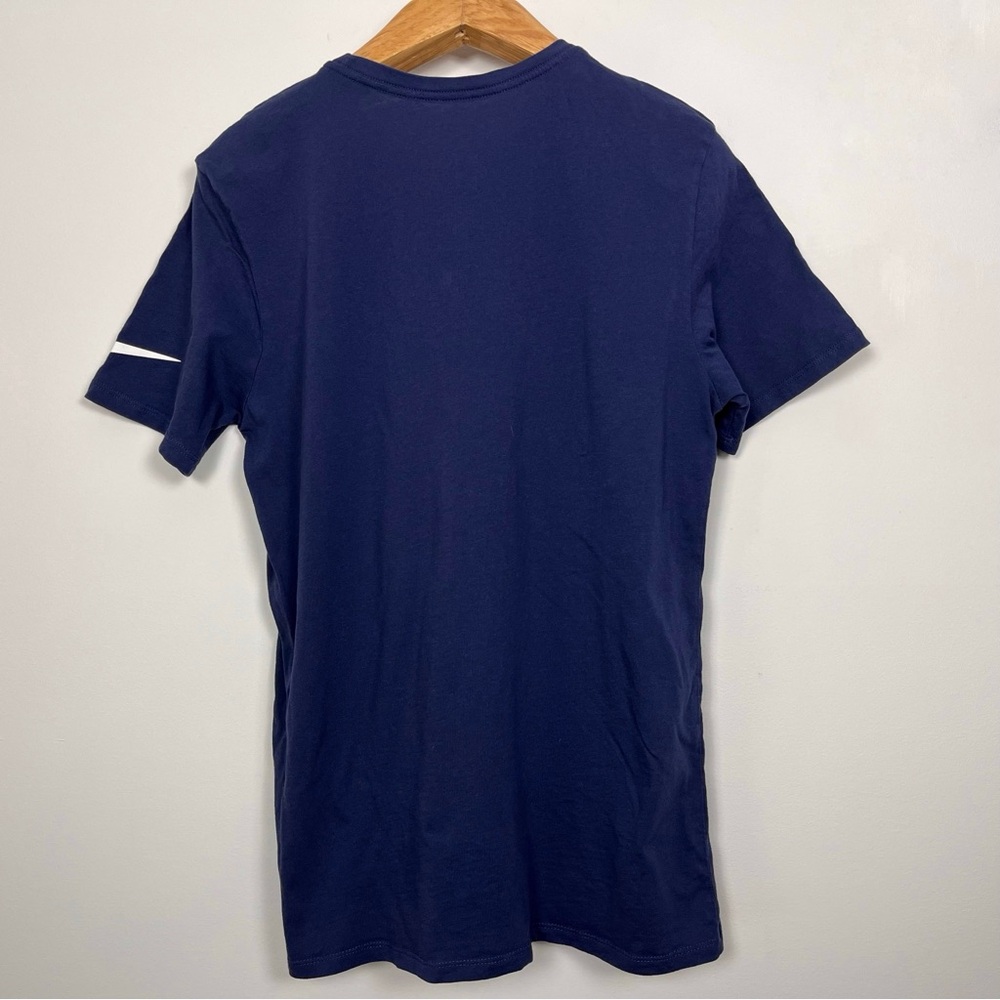 Nike Navy France 🇫🇷 National Team FFF Crest Blue Rooster Graphic Tee Size Large - Picture 5 of 9